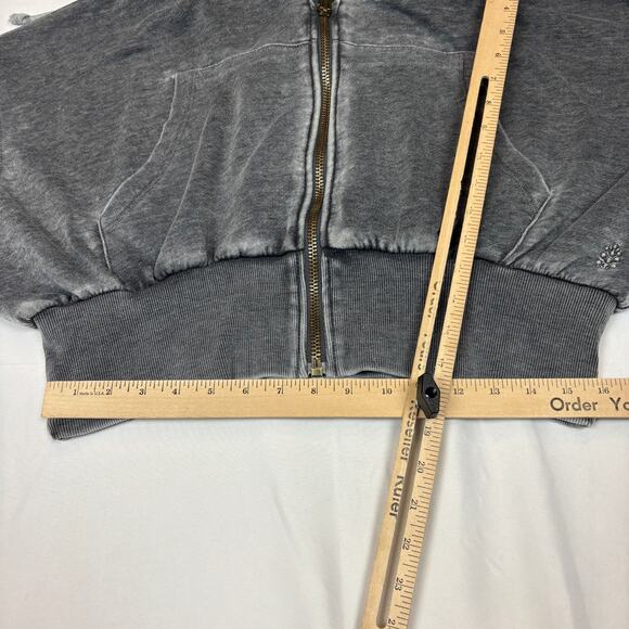 Free People FP MOvement Low Key Zip Up Crop Hoodie Women's Loungewear - Picture 8 of 10